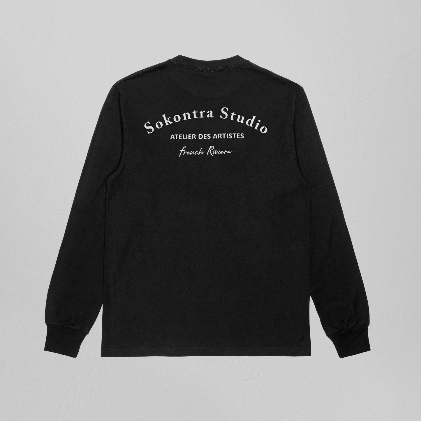 Sweatshirt Noir - Atelier des artistes by Sokontra Studio